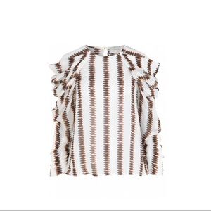 Munthe “Explorer Puff Sleeve” Blouse NWT